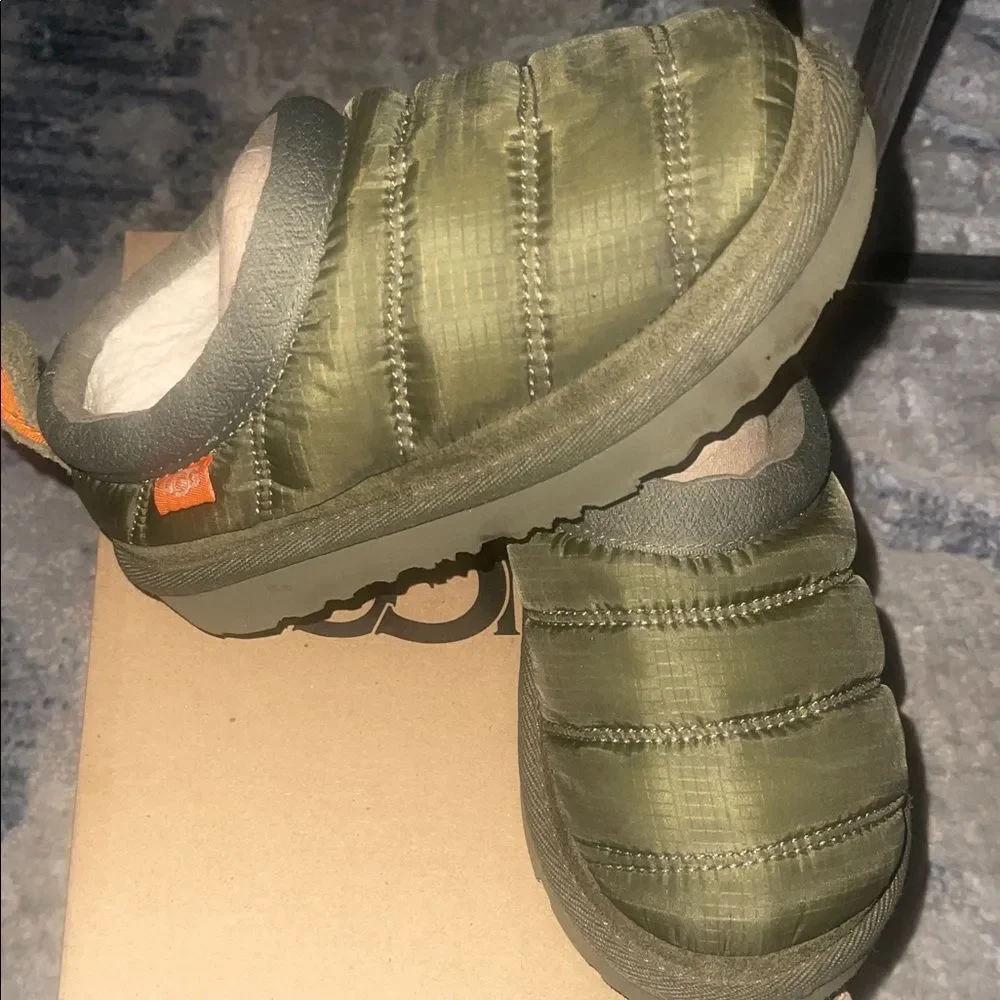 UGG Kids Olive Green Slippers